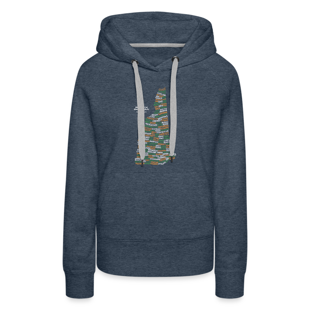 New Hampshire Brewery Women's Hoodie - heather denim