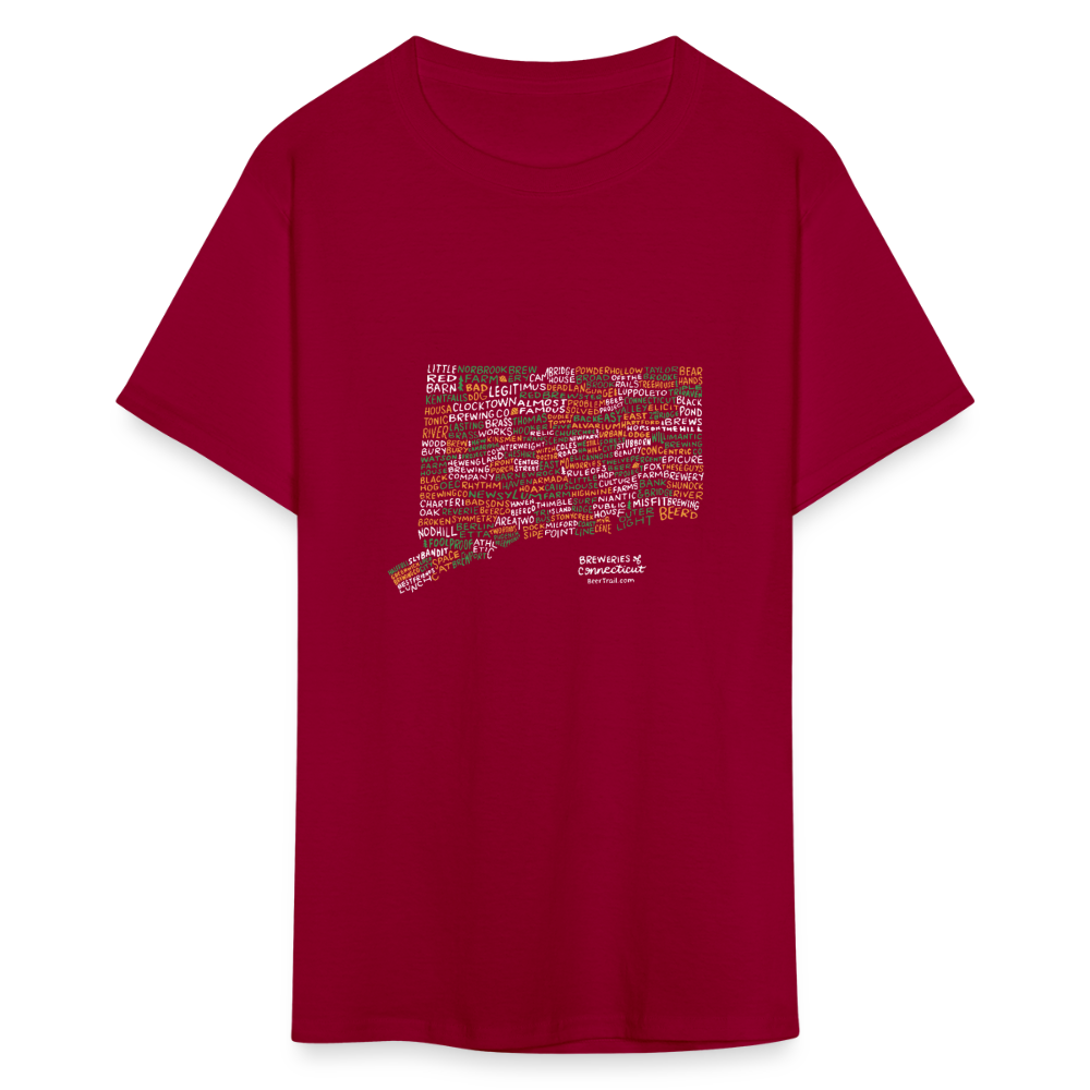 CT Brewery T-Shirt - dark red