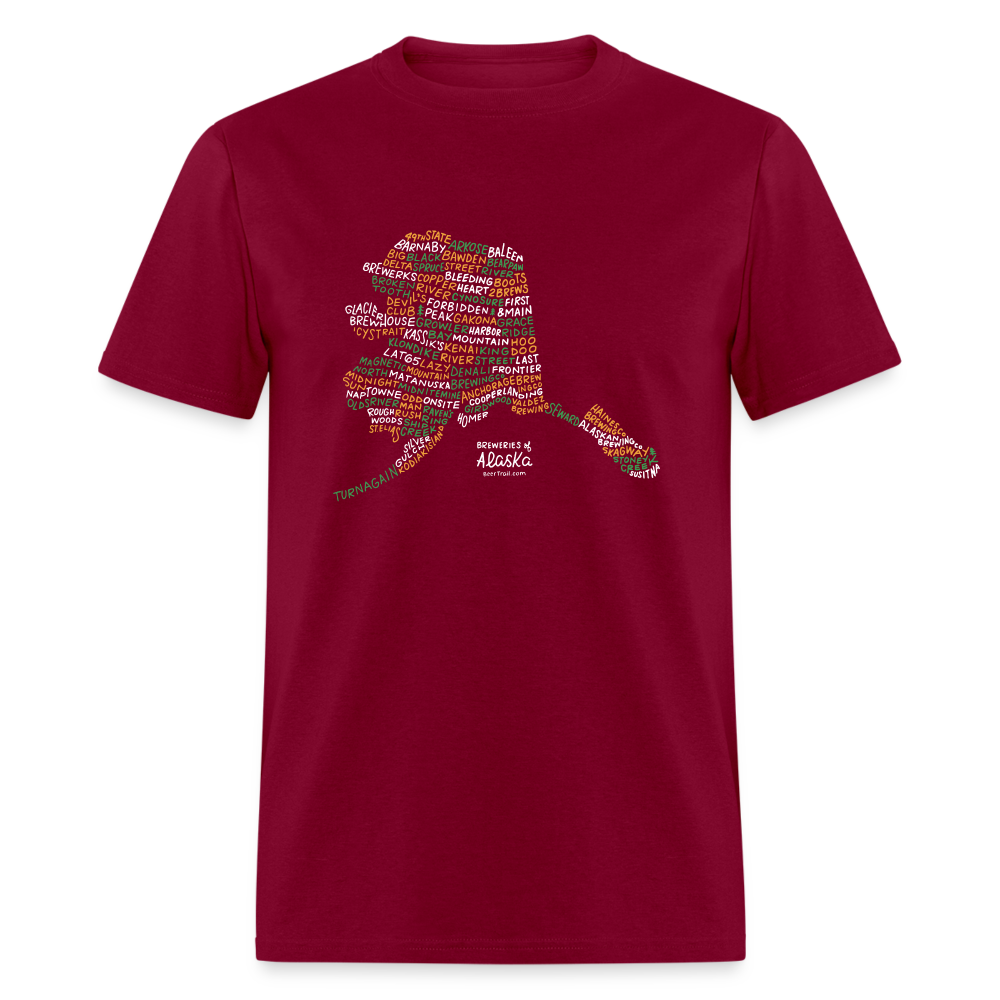 Alaska Brewery T-Shirt - burgundy