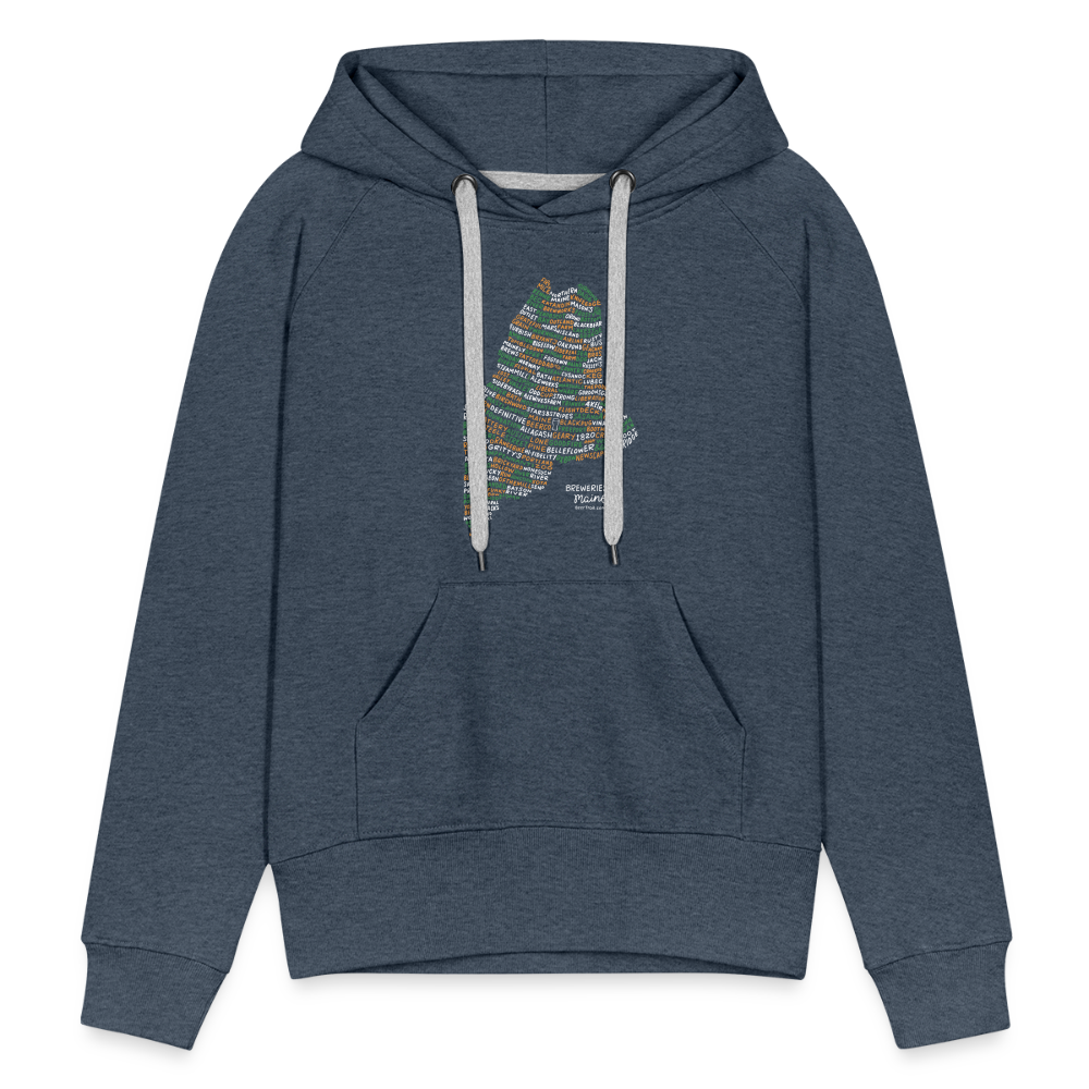 Maine Brewery Women's Hoodie - heather denim