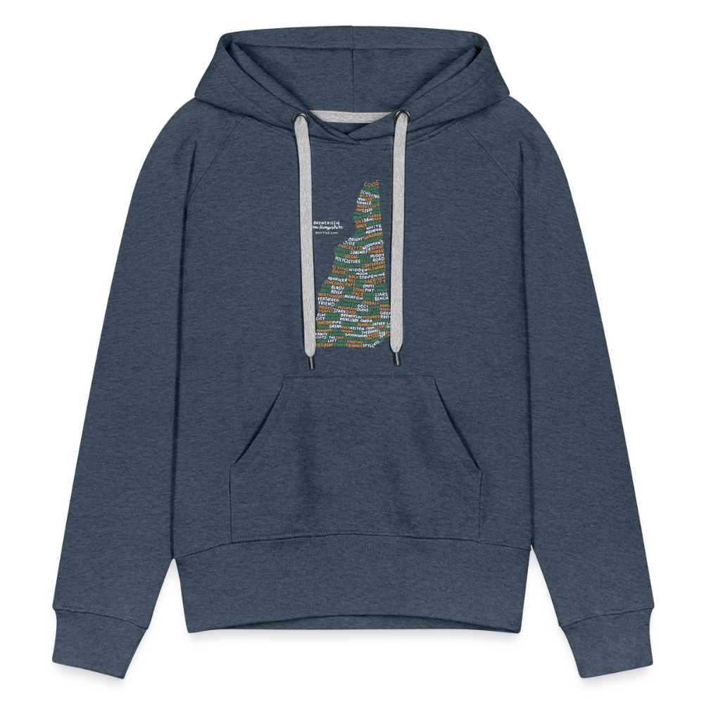 New Hampshire Brewery Women's Hoodie - heather denim