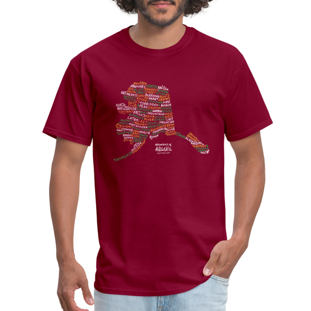Alaska Brewery T-Shirt - burgundy