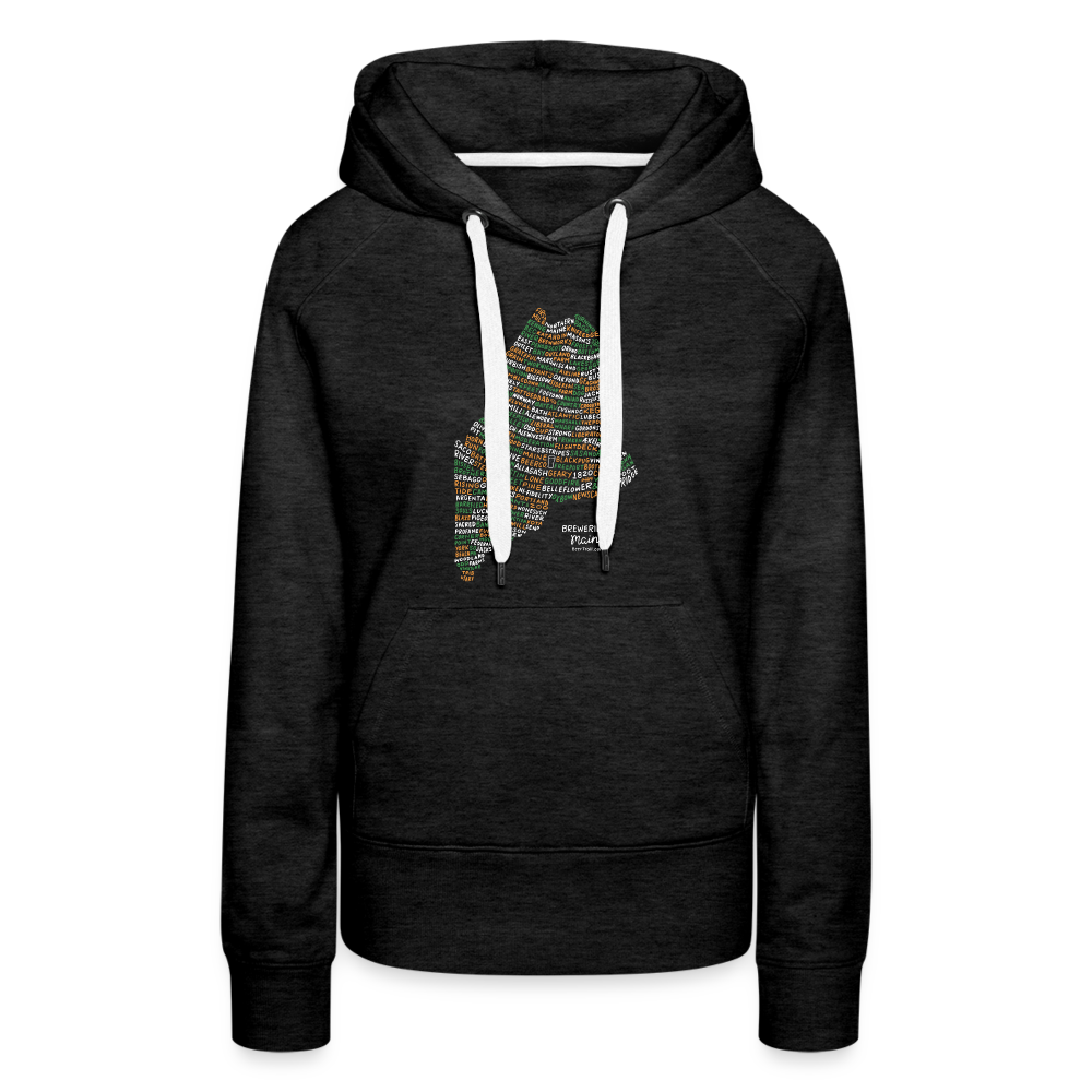 Maine Brewery Women's Hoodie - charcoal grey
