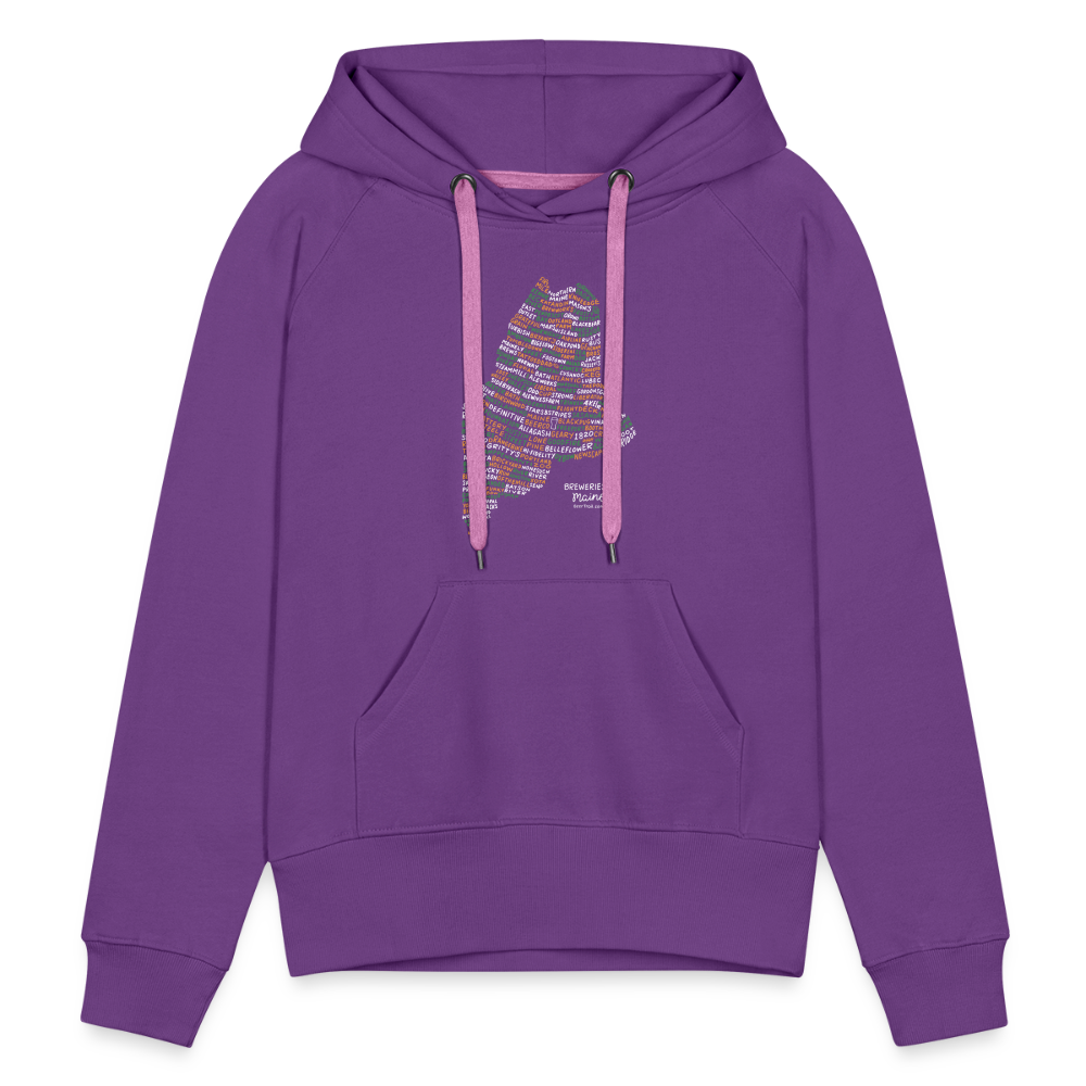Maine Brewery Women's Hoodie - purple