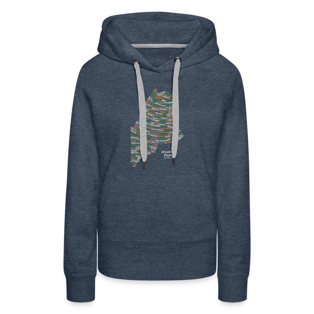 Maine Brewery Women's Hoodie - heather denim