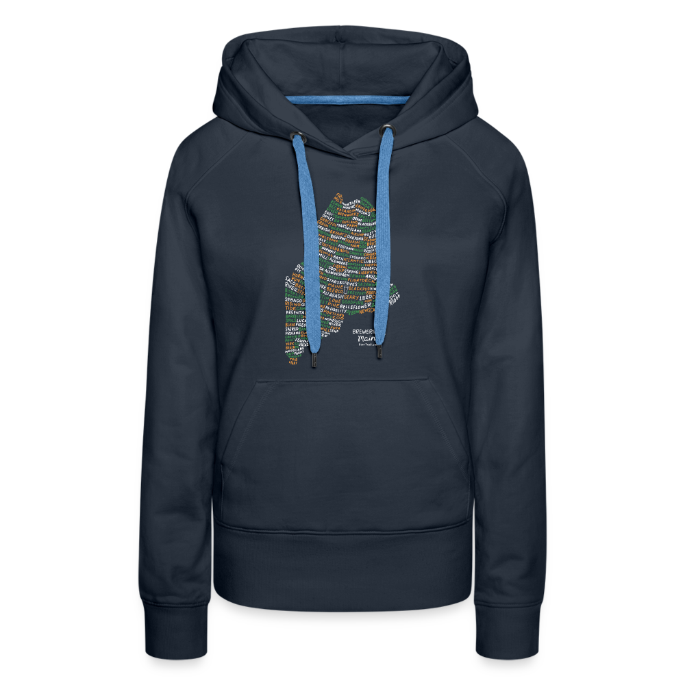 Maine Brewery Women's Hoodie - navy
