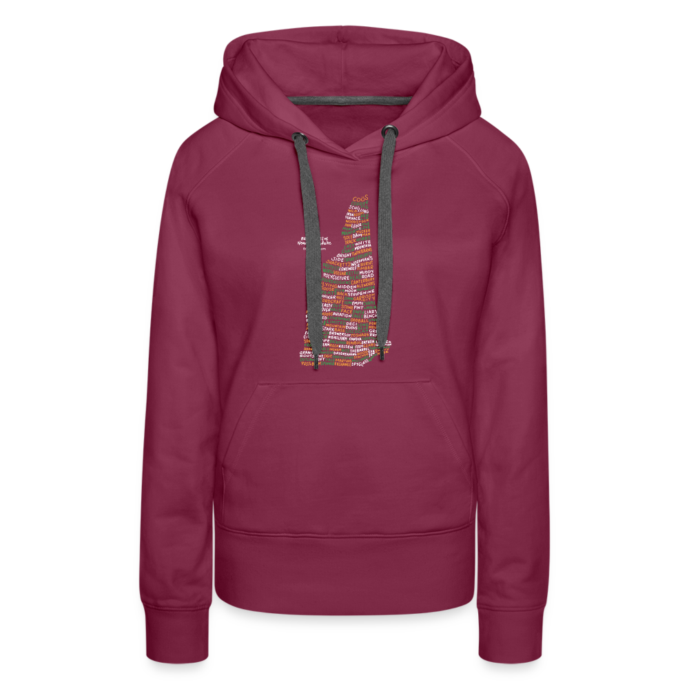 New Hampshire Brewery Women's Hoodie - burgundy