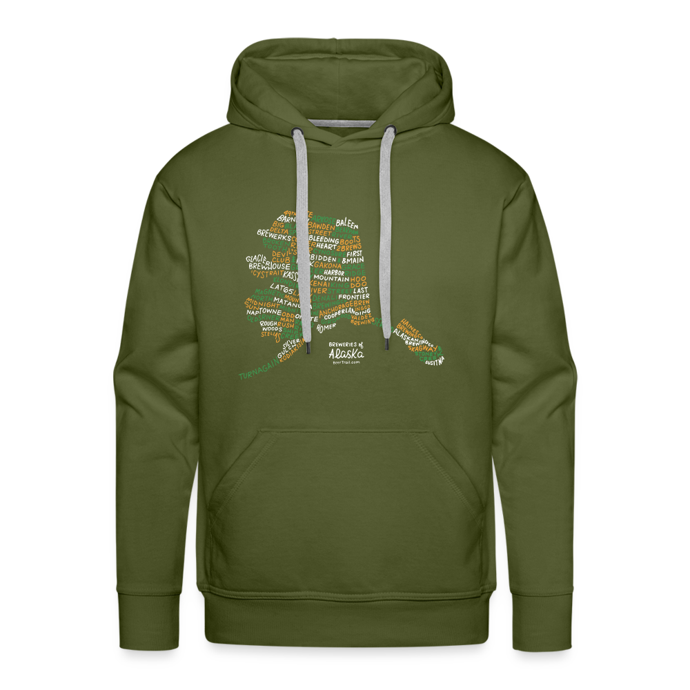 Alaska Brewery Men's Hoodie - olive green