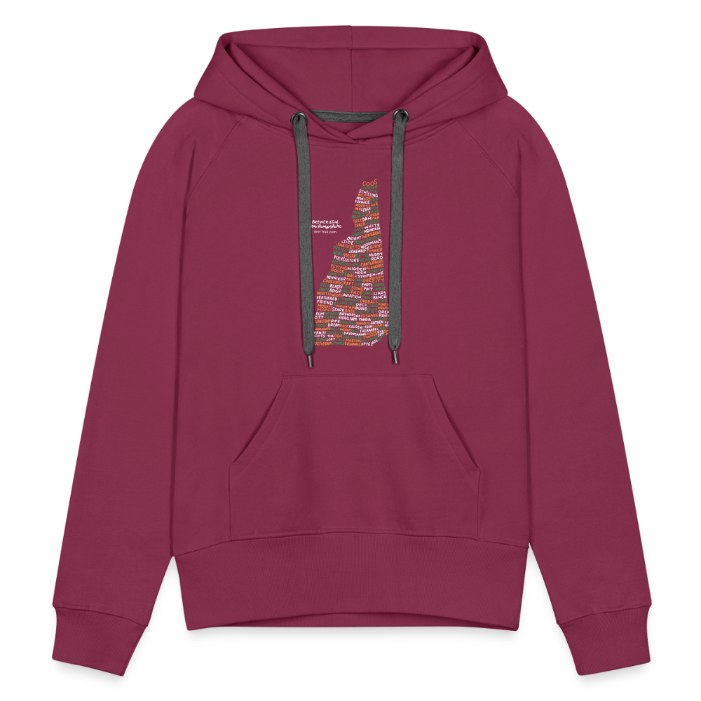 New Hampshire Brewery Women's Hoodie - burgundy