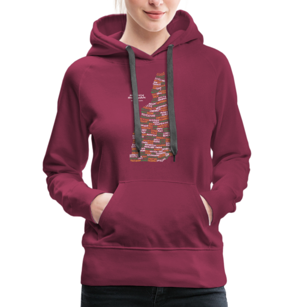 New Hampshire Brewery Women's Hoodie - burgundy