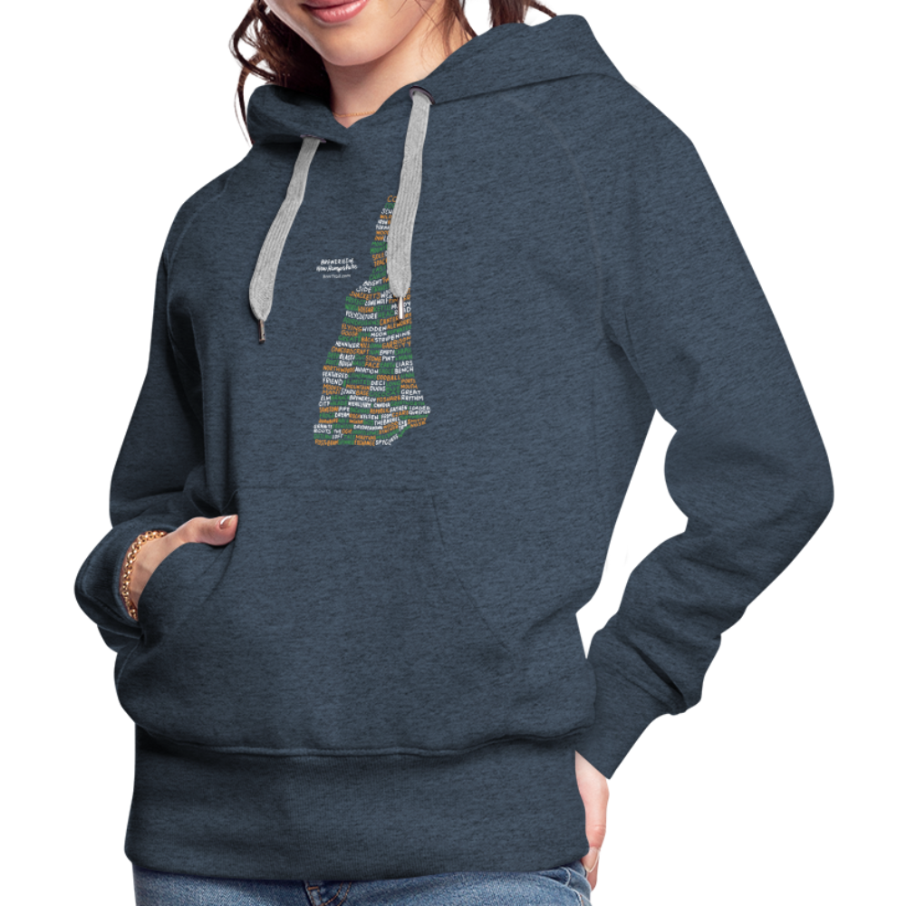 New Hampshire Brewery Women's Hoodie - heather denim