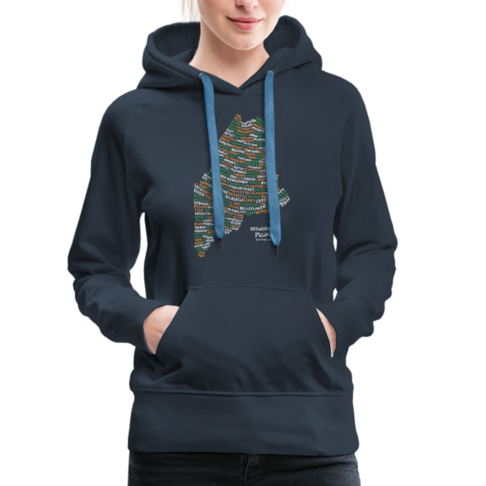 Maine Brewery Women's Hoodie - navy