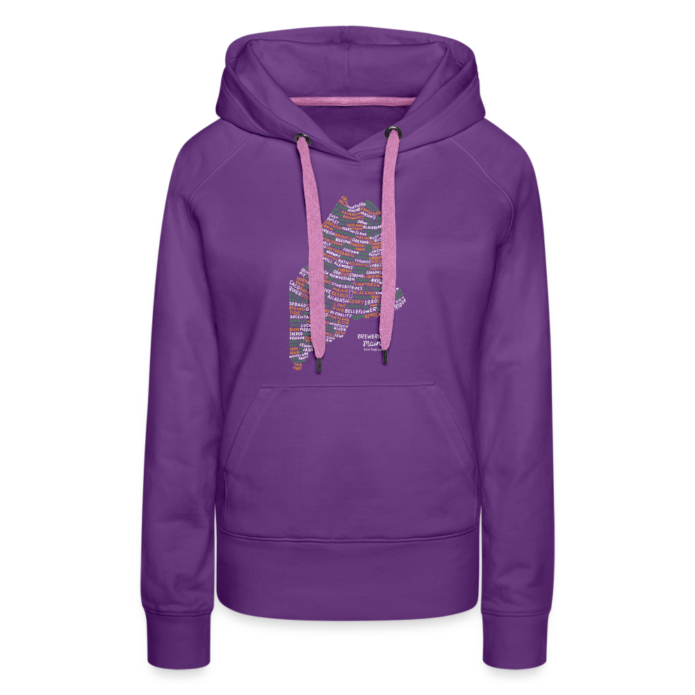 Maine Brewery Women's Hoodie - purple