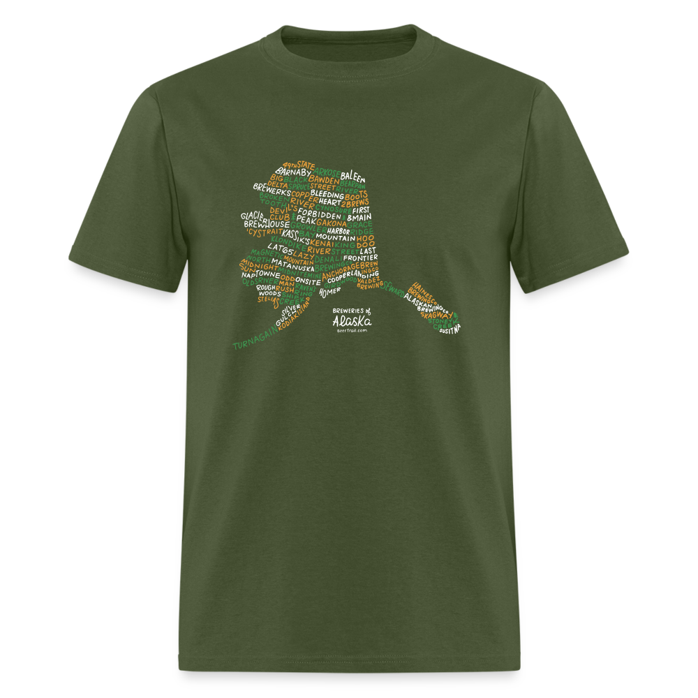 Alaska Brewery T-Shirt - military green
