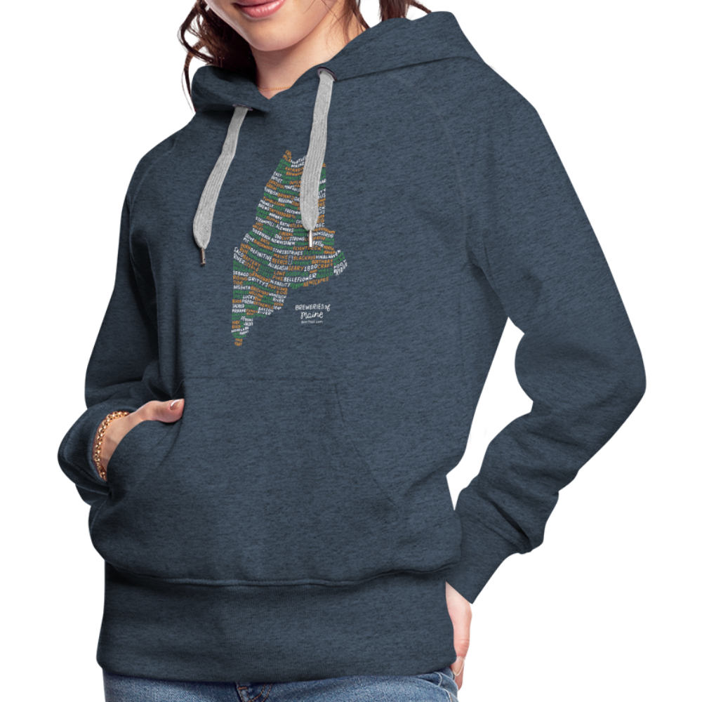 Maine Brewery Women's Hoodie - heather denim