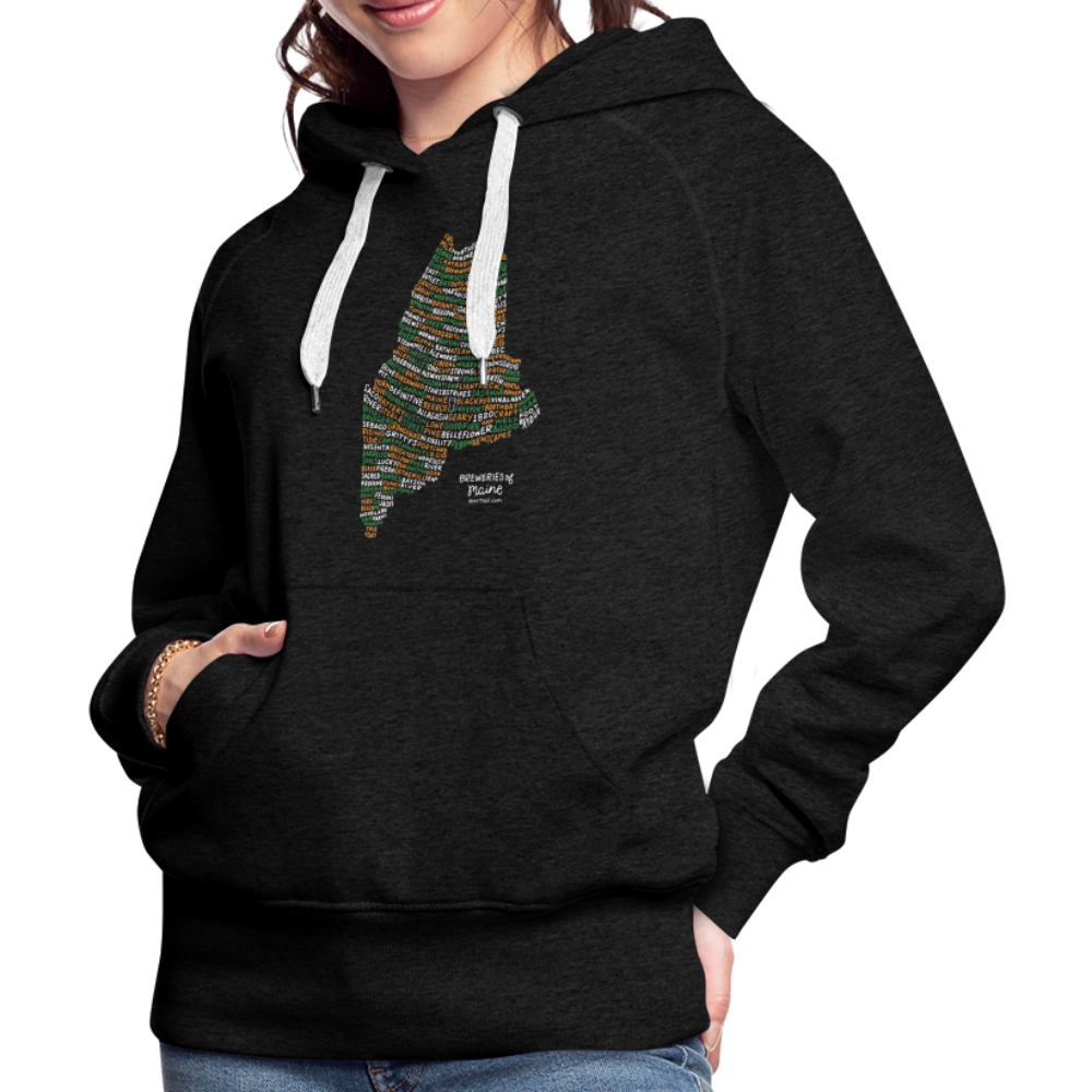 Maine Brewery Women's Hoodie - charcoal grey
