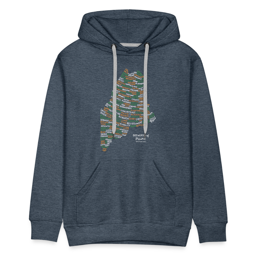 Maine Brewery Men's Hoodie - heather denim