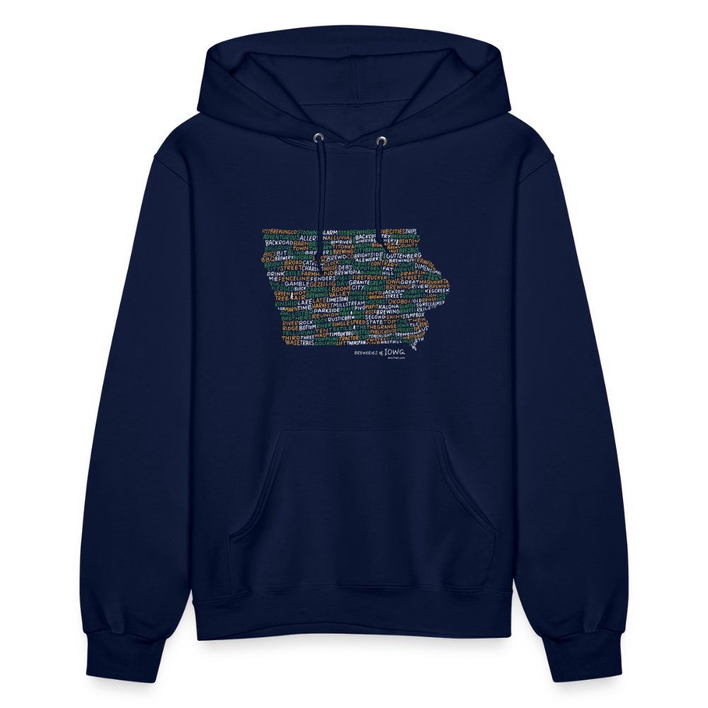 Iowa Brewery Women's Hoodie - navy