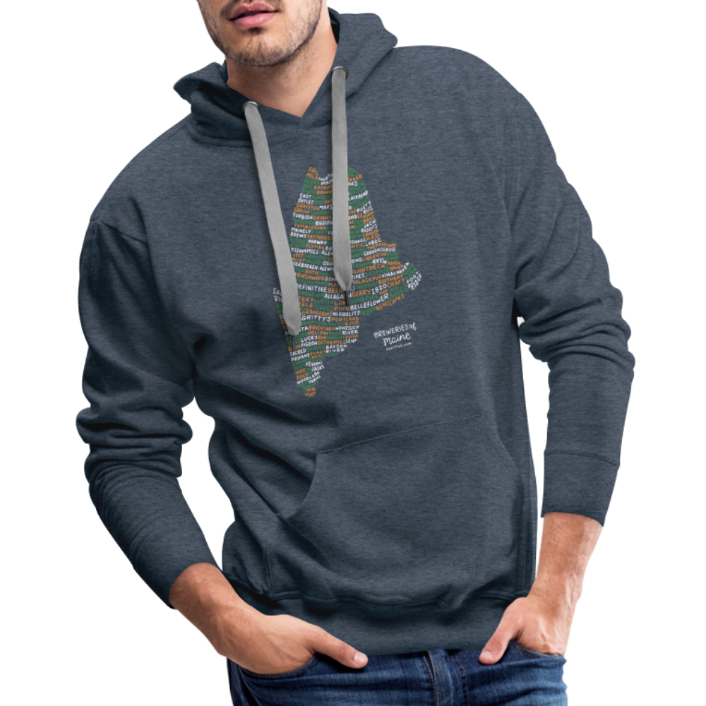 Maine Brewery Men's Hoodie - heather denim