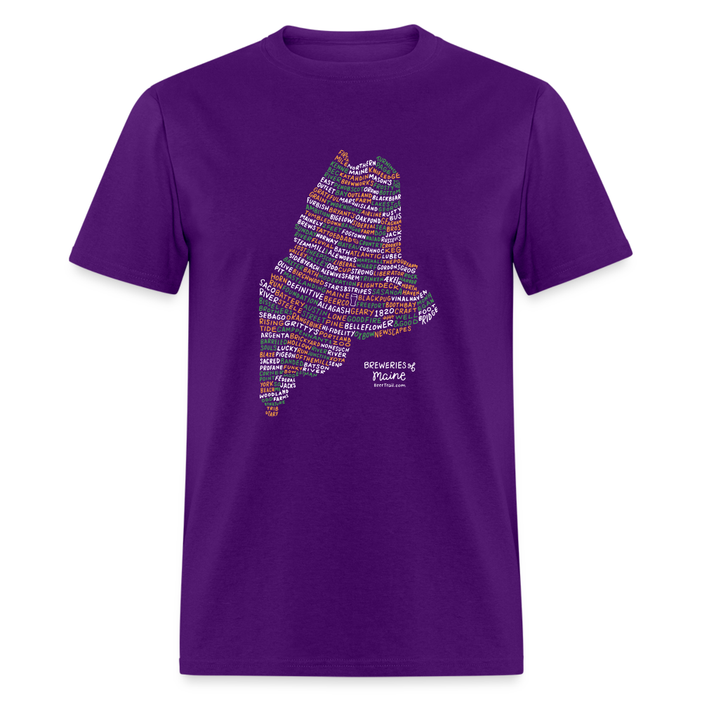 Maine Brewery T-Shirt - purple