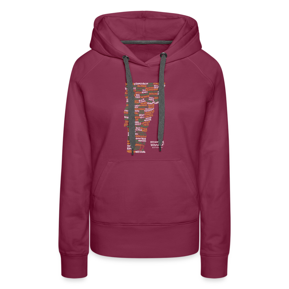 Vermont Brewery Women's Hoodie - burgundy