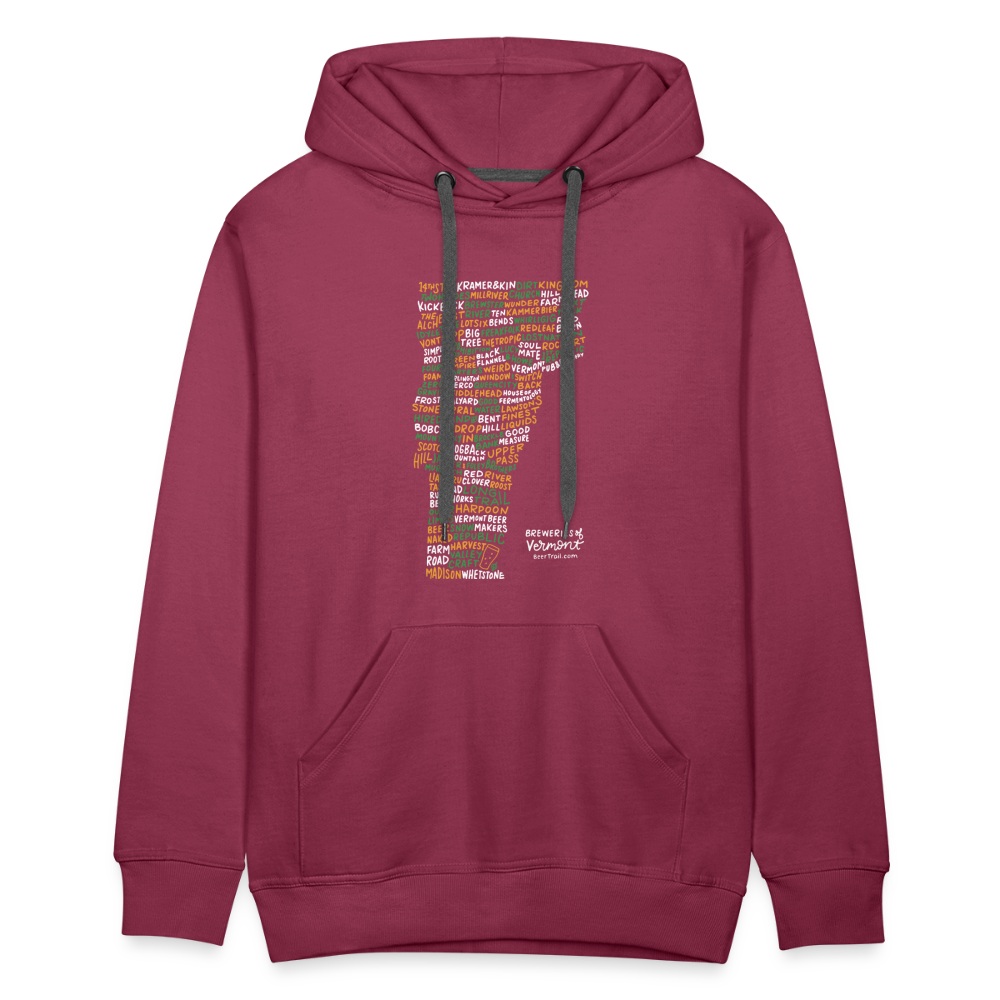 Vermont Brewery Men's Hoodie - burgundy