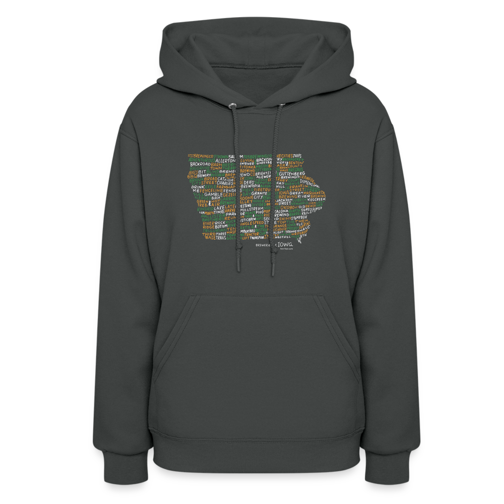 Iowa Brewery Women's Hoodie - asphalt