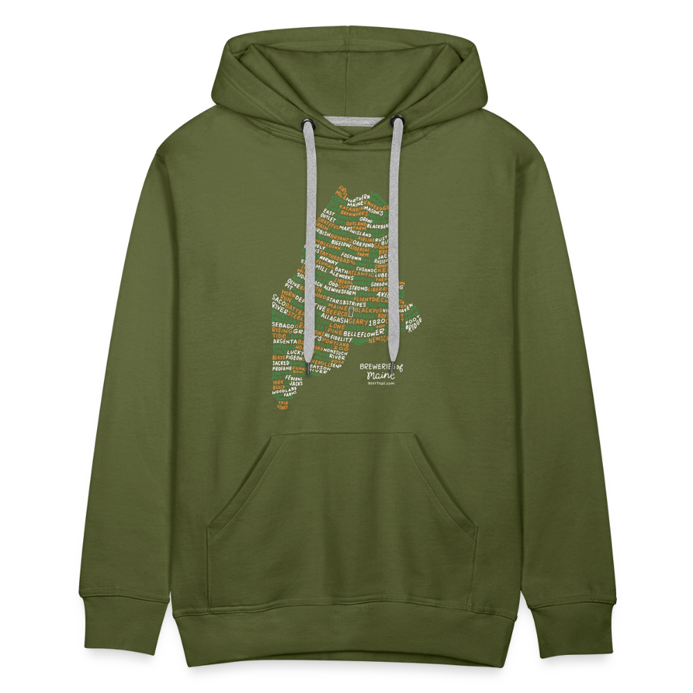 Maine Brewery Men's Hoodie - olive green