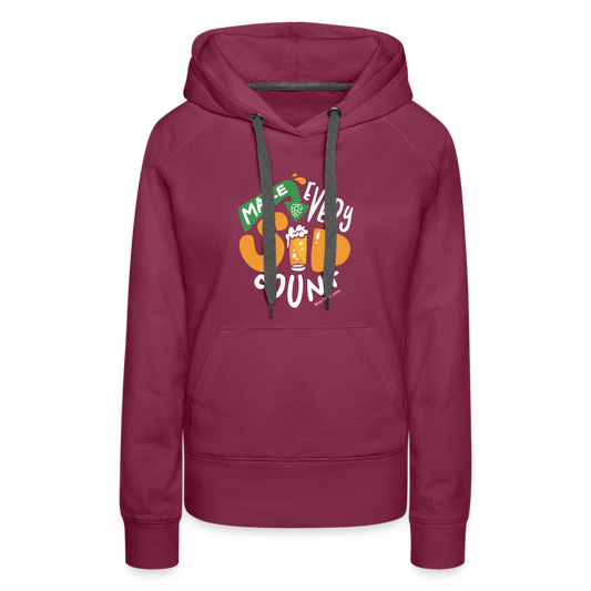 Make Every Sip Count Women's Hoodie - burgundy