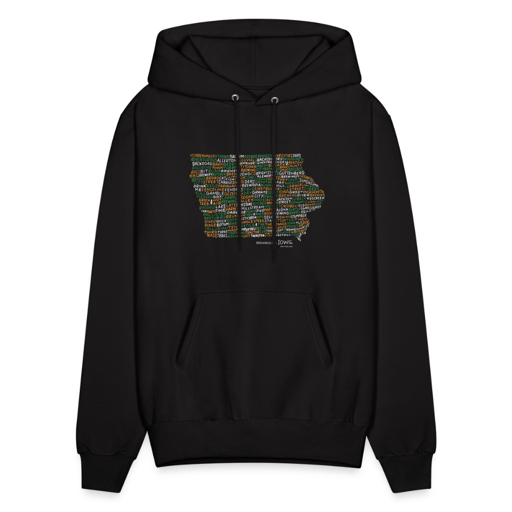 Iowa Brewery Men's Hoodie - black