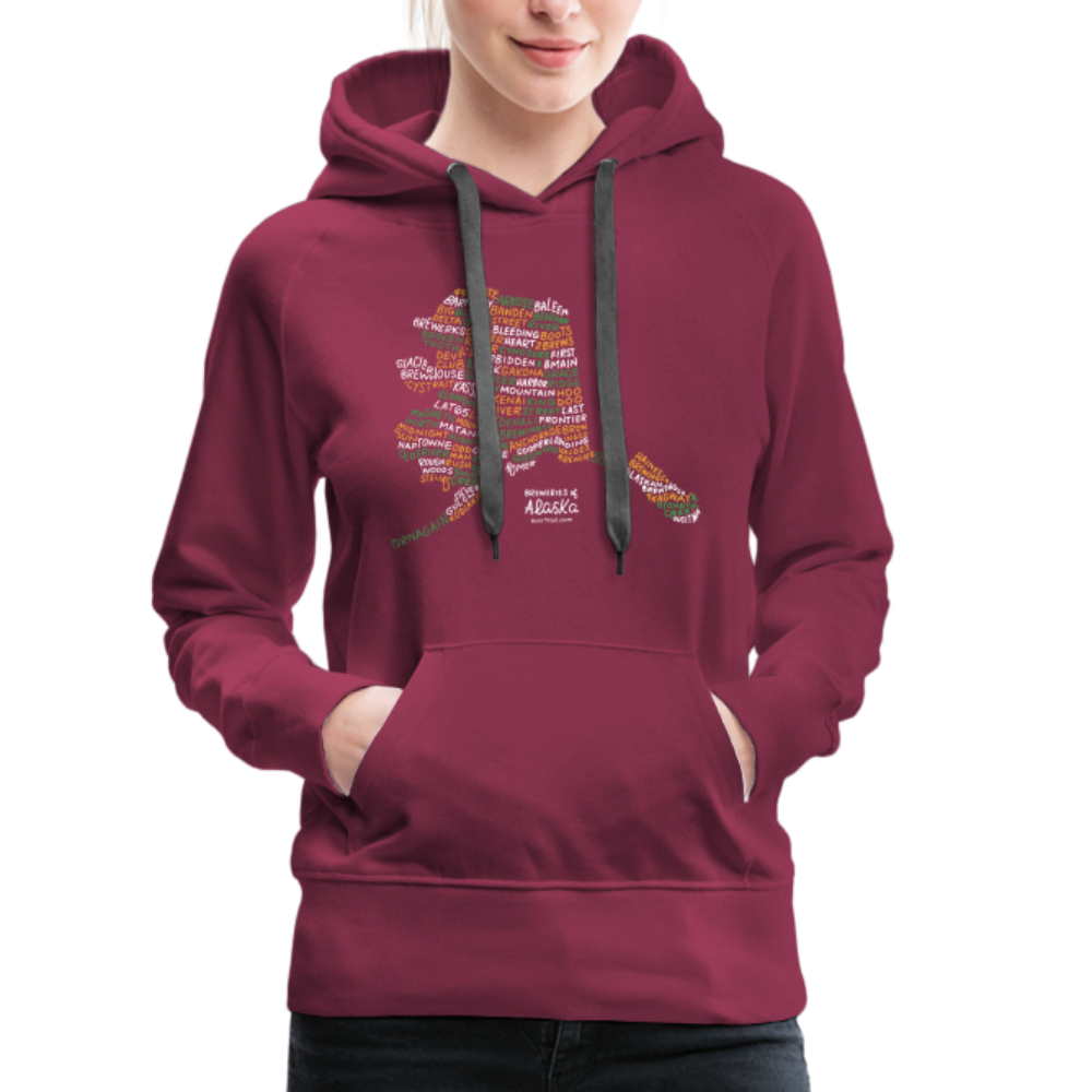 Alaska Brewery Women's Hoodie - burgundy