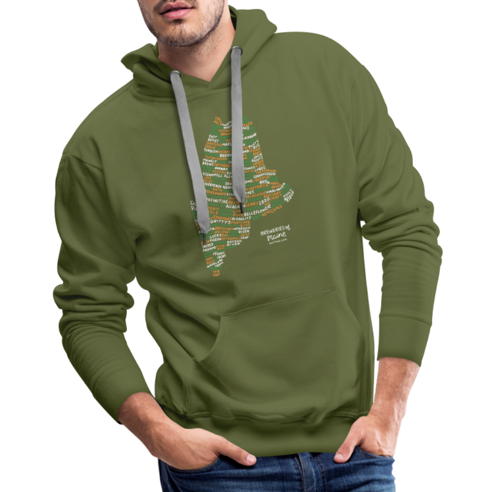 Maine Brewery Men's Hoodie - olive green