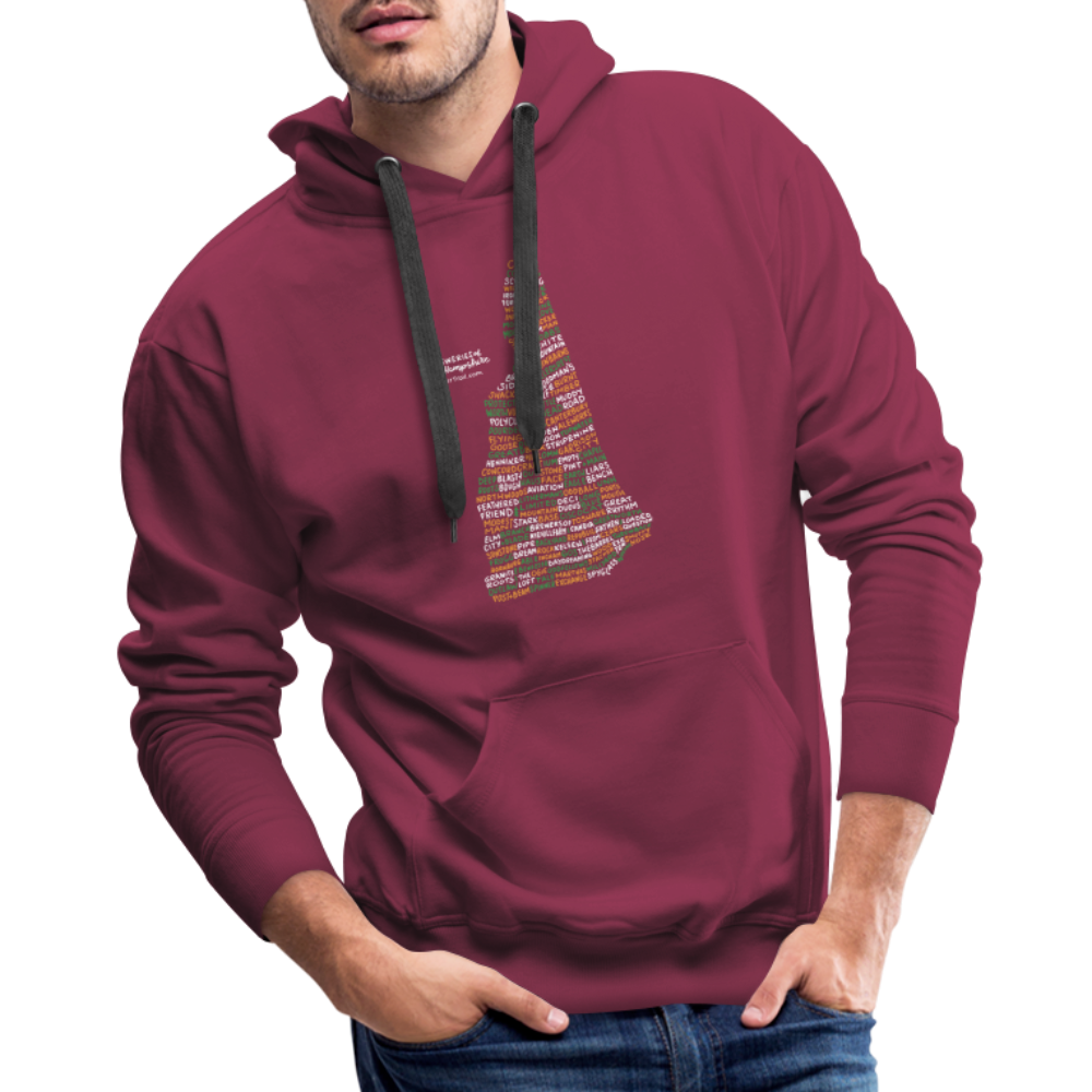 New Hampshire Brewery Men's Hoodie - burgundy