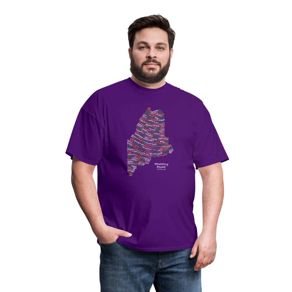 Maine Brewery T-Shirt - purple