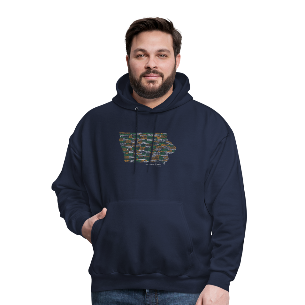 Iowa Brewery Men's Hoodie - navy