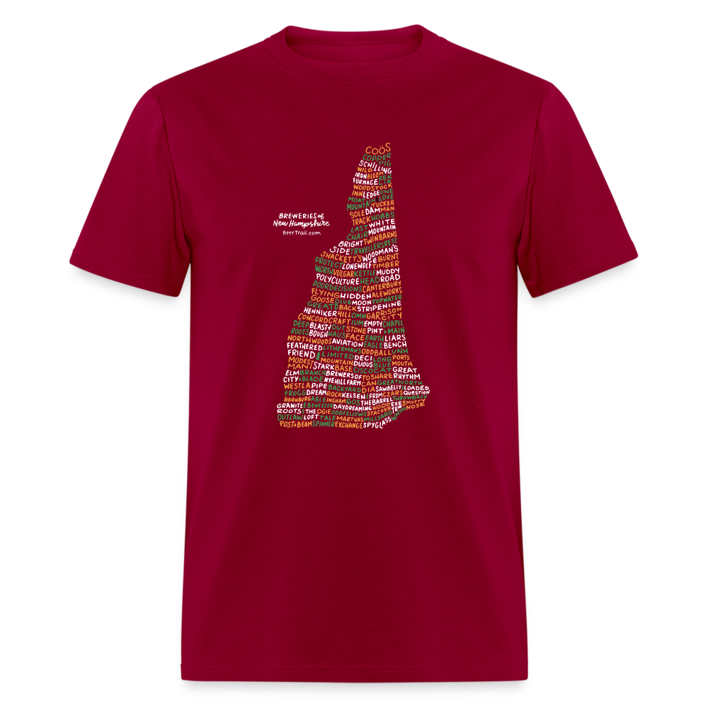 New Hampshire Brewery T-Shirt - dark red