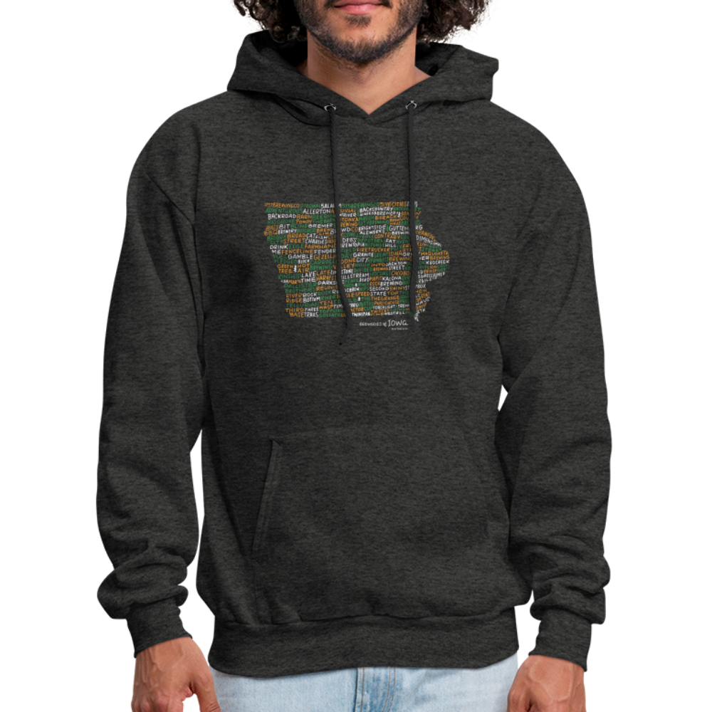 Iowa Brewery Men's Hoodie - charcoal grey