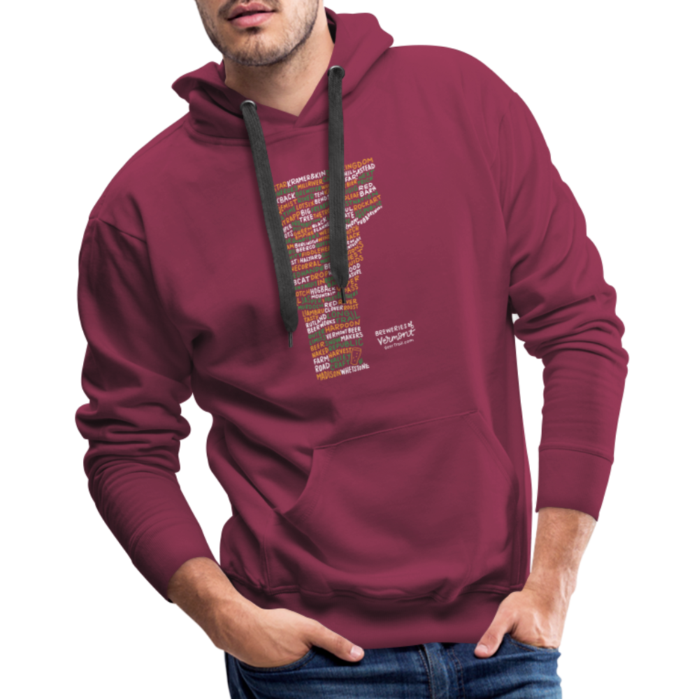 Vermont Brewery Men's Hoodie - burgundy