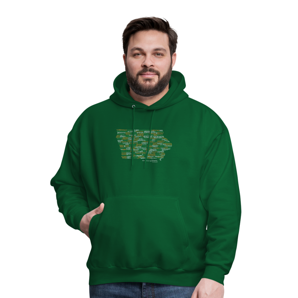 Iowa Brewery Men's Hoodie - forest green