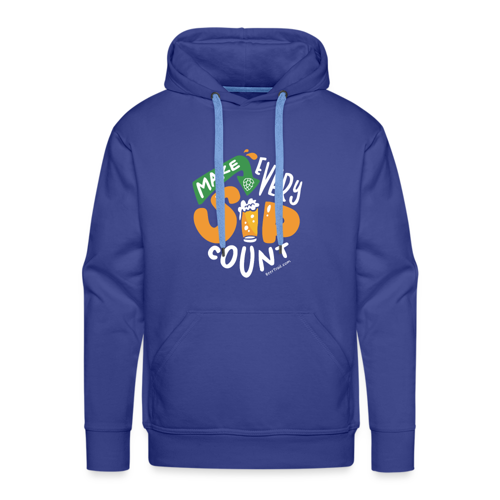 Make Every Sip Count Men's Hoodie - royal blue