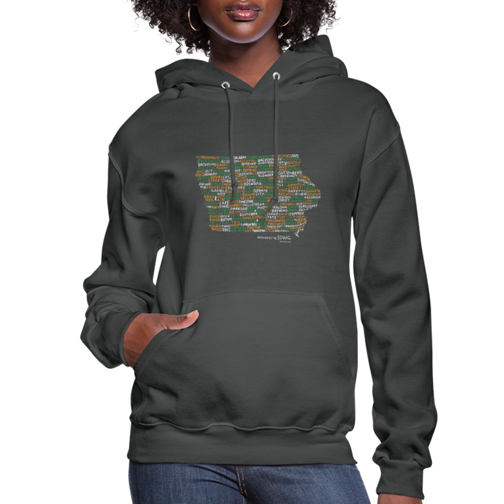 Iowa Brewery Women's Hoodie - asphalt