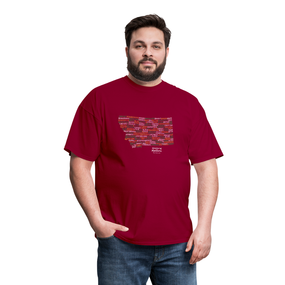 Montana Brewery T-Shirt - dark red