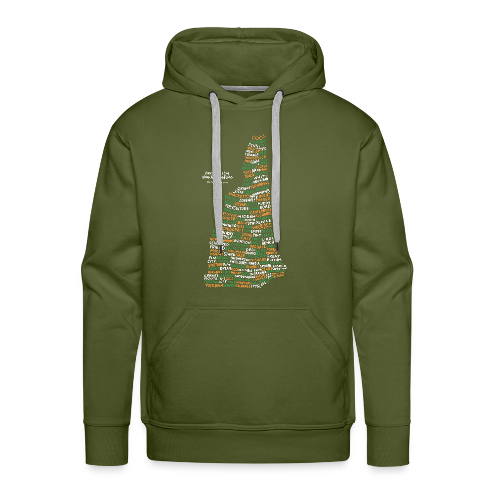 New Hampshire Brewery Men's Hoodie - olive green