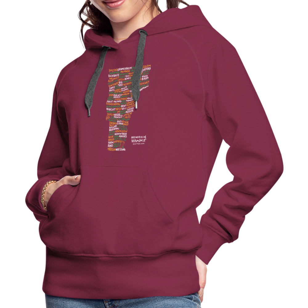 Vermont Brewery Women's Hoodie - burgundy