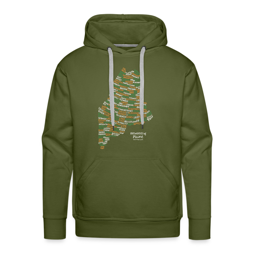 Maine Brewery Men's Hoodie - olive green