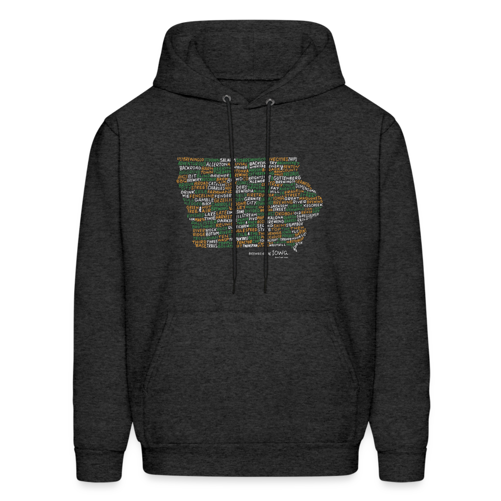 Iowa Brewery Men's Hoodie - charcoal grey