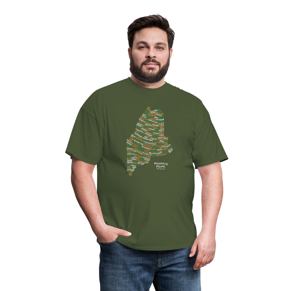 Maine Brewery T-Shirt - military green