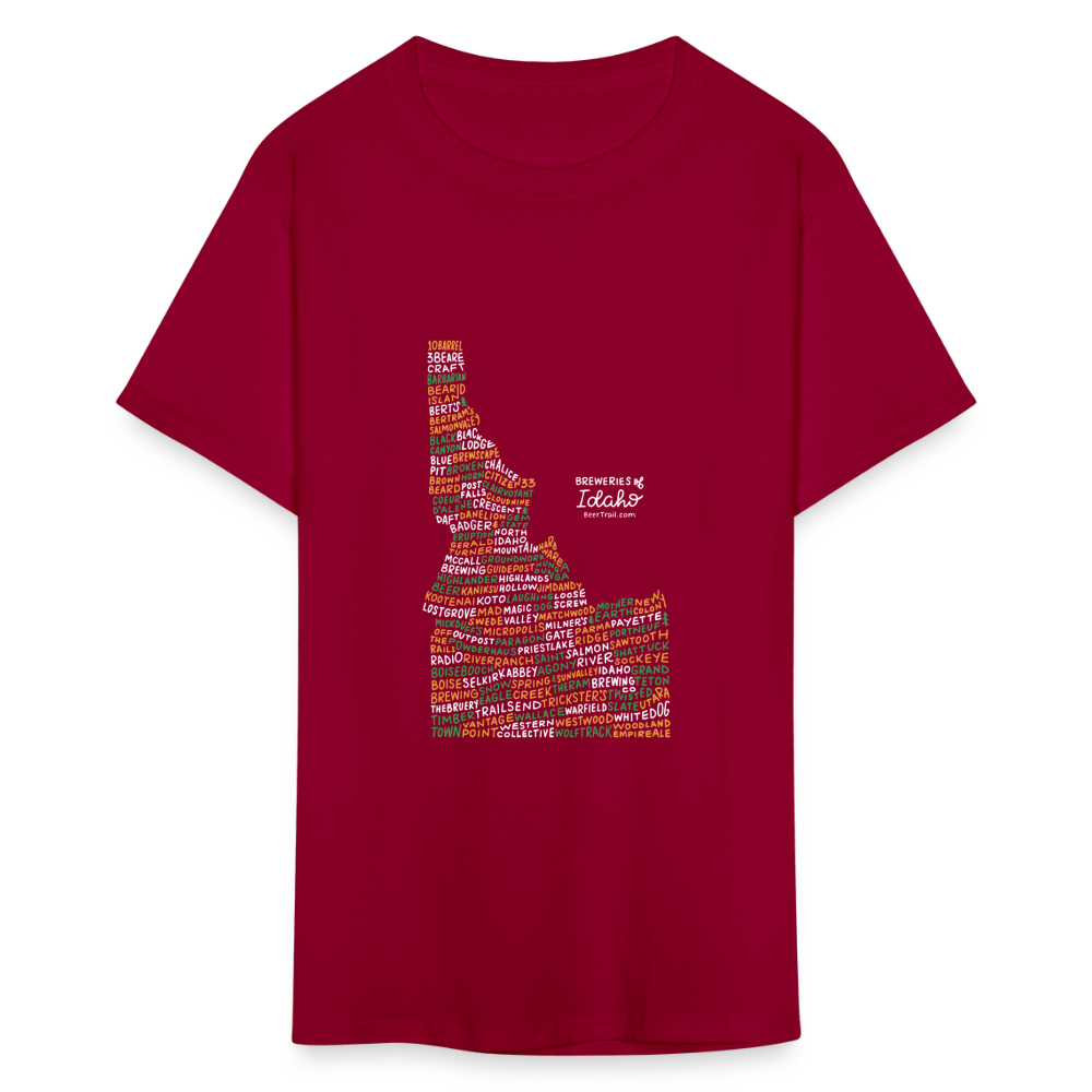 Idaho Brewery T-Shirt - dark red