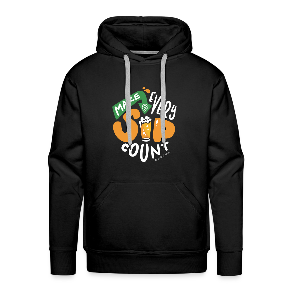 Make Every Sip Count Men's Hoodie - black