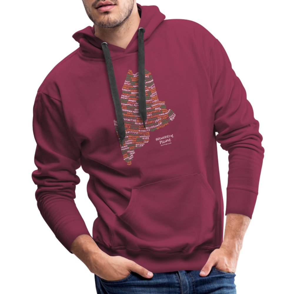 Maine Brewery Men's Hoodie - burgundy